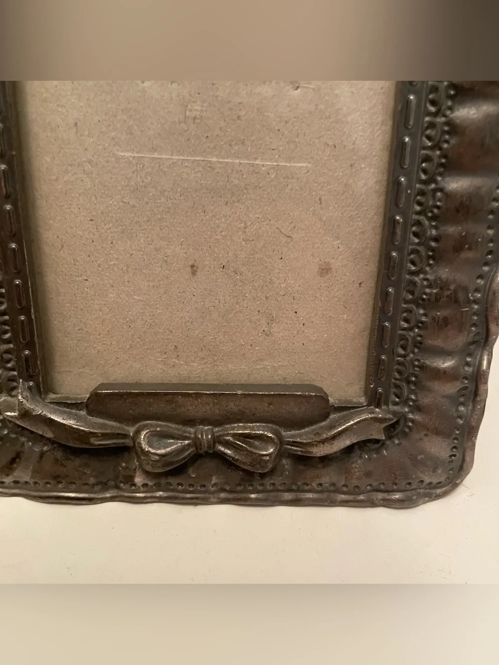 Vintage 2.5” X‎ 3.5” Heavy Metal Ornate Photo Frame Bronze Finish